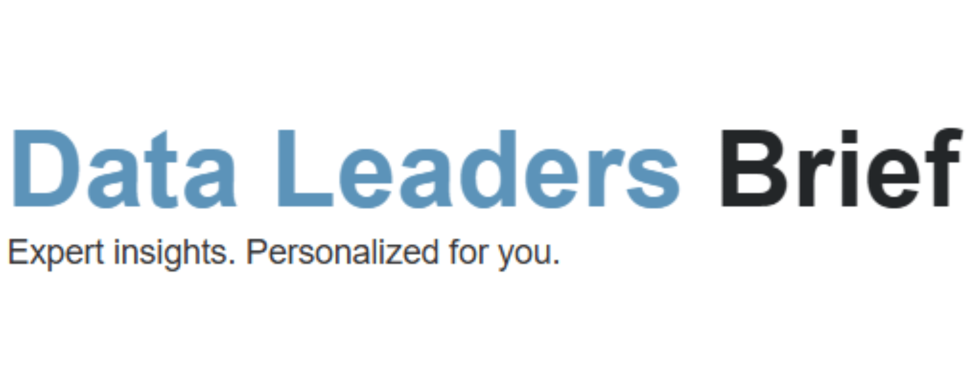 Data Leaders Brief